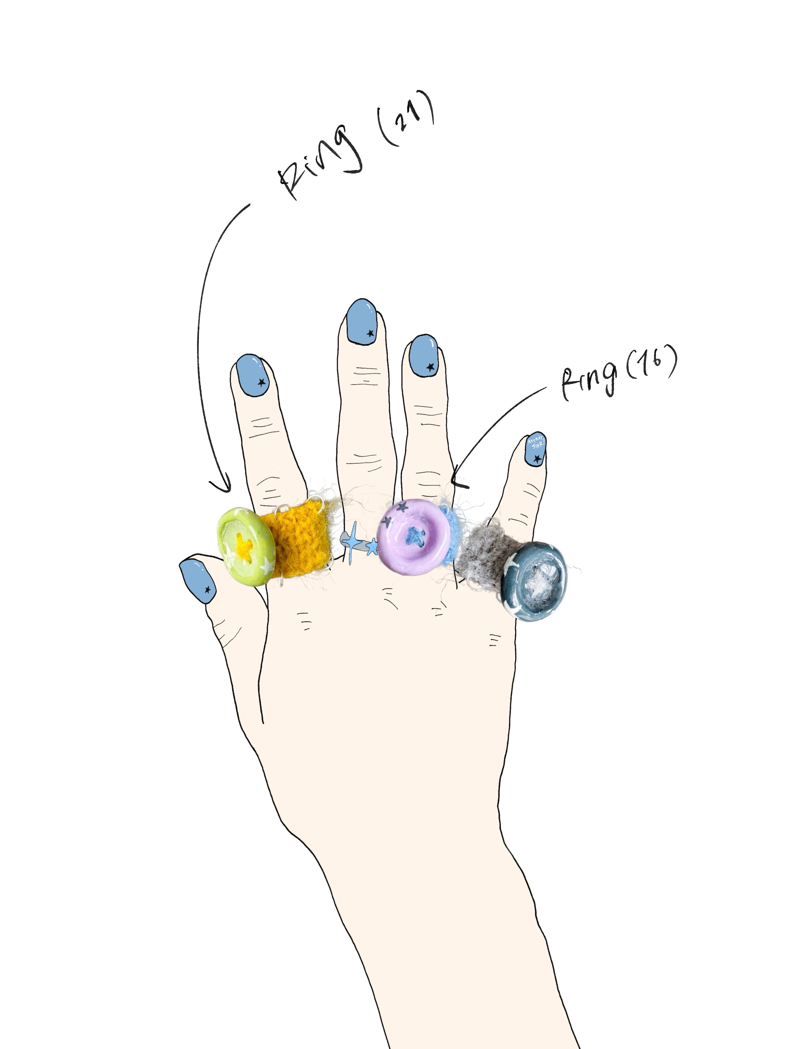 Astray Star Ring <21>